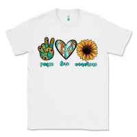 White peace love sunshine Classic Tee - JahusDesignShop