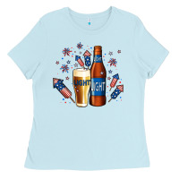 Baby Blue Just Here For The Light Ladies Tee - Jasminsmagicworld
