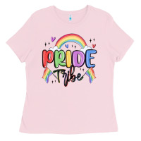 Bubblegum Pink pride tribe Ladies Tee - MaliasSmallBusiness