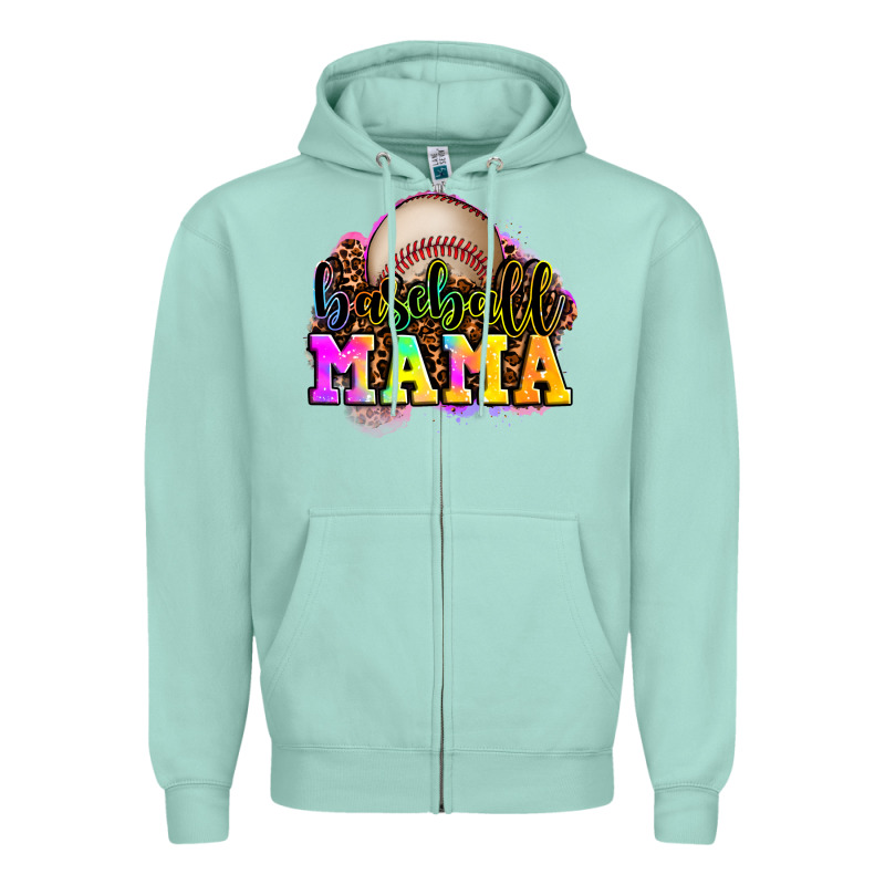 Baseball Mama Zipper Hoodie by OliviaCreatesArt | Teevron