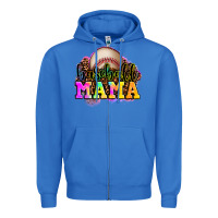 True Royal baseball mama Zipper Hoodie - OliviaCreatesArt