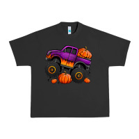 Pigment Black halloween jack o lantern monster truck Urban Heavy Tee - Jasminsmagicworld