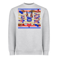 Heather Grey 4 th of july Heavyweight Sweatshirt - TumblerDesignByShophia