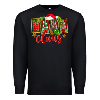 Black christmas nana claus Premium Sweatshirt - FaDigitalArtStudio