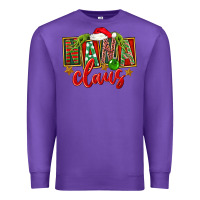 Purple christmas nana claus Premium Sweatshirt - FaDigitalArtStudio