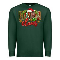 Sports Green christmas nana claus Premium Sweatshirt - FaDigitalArtStudio