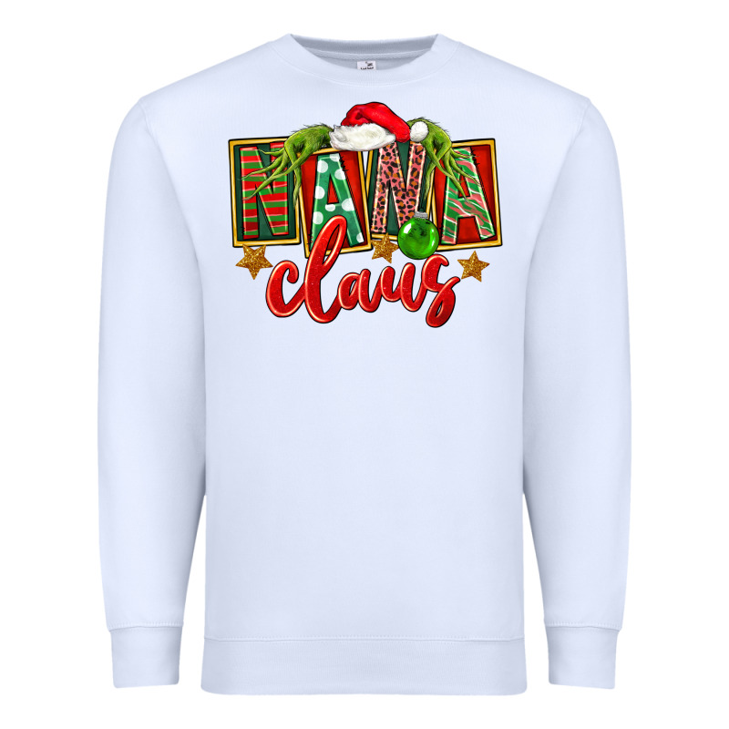 Christmas Nana Claus Premium Sweatshirt by FaDigitalArtStudio | Teevron
