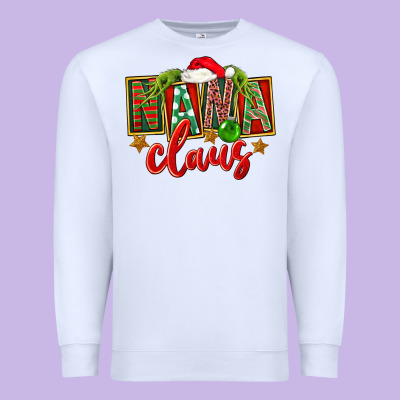 Christmas Nana Claus Premium Sweatshirt Designed By Fadigitalartstudio