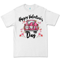 White happy valentine's day gnome truck Premium Tee - MaliasSmallBusiness