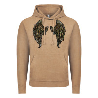Vintage Coffee leopard camouflage wings Vintage Hoodie - RanaPortraitStore