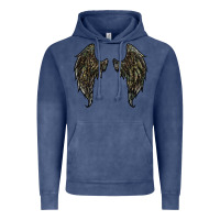 Vintage Denim leopard camouflage wings Vintage Hoodie - RanaPortraitStore