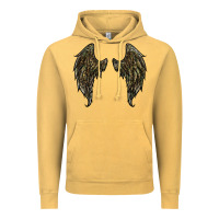 Vintage Mustard leopard camouflage wings Vintage Hoodie - RanaPortraitStore