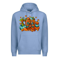 Colony Blue Thanksgiving Coffee Mug Premium Hoodie - FaDigitalArtStudio
