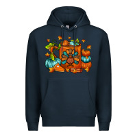 Navy Thanksgiving Coffee Mug Premium Hoodie - FaDigitalArtStudio