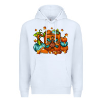 White Thanksgiving Coffee Mug Premium Hoodie - FaDigitalArtStudio
