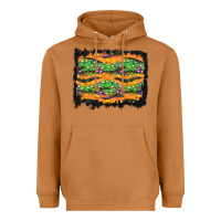 Meerkat Halloween Skull Background Heavyweight Hoodie - BundleAndBundleShop