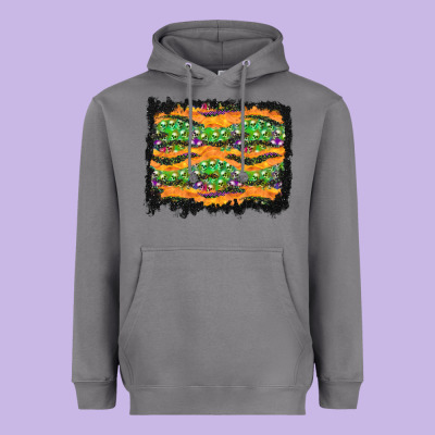 Halloween Skull Background Heavyweight Hoodie Designed By Bundleandbundleshop