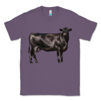Lavender black angus cow Classic Tee - LillyAllenDesigns