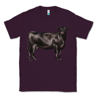 Plum black angus cow Classic Tee - LillyAllenDesigns
