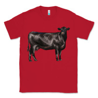Red black angus cow Classic Tee - LillyAllenDesigns