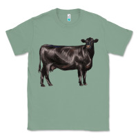 Sage black angus cow Classic Tee - LillyAllenDesigns