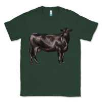 Sports Green black angus cow Classic Tee - LillyAllenDesigns