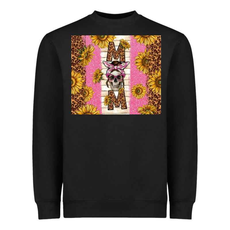 Skull Mom Sunflowers Heavyweight Sweatshirt by TumblerDesignByShophia | Teevron
