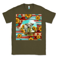 Army Green Charolais Calf Gemstone Classic Tee - LillyAllenDesigns