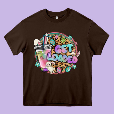 Get Loaded Rabbit And Easter Heavy Core Tee Designed By Maliassmallbusiness