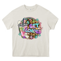 Cream get loaded rabbit and easter Heavy Core Tee - MaliasSmallBusiness
