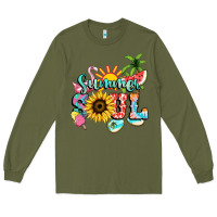 Army Green summer soul Long Sleeve Tee - NancyCooperArtShop