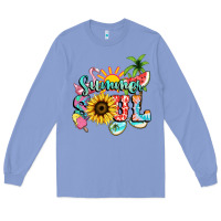Colony Blue summer soul Long Sleeve Tee - NancyCooperArtShop