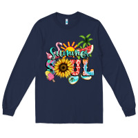 Navy summer soul Long Sleeve Tee - NancyCooperArtShop