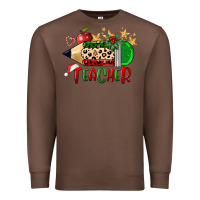 Chestnut Christmas Teacher Pencil Premium Sweatshirt - FaDigitalArtStudio