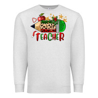 Oatmeal Heather Christmas Teacher Pencil Premium Sweatshirt - FaDigitalArtStudio