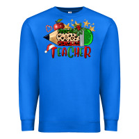 True Royal Christmas Teacher Pencil Premium Sweatshirt - FaDigitalArtStudio