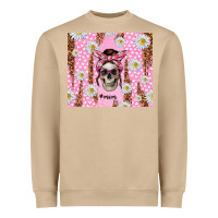 Mushroom skull mom pink glitter with daisy Heavyweight Sweatshirt - TumblerDesignByShophia
