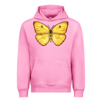 Fuchsia Pink Cloudless Sulphur Butterfly Urban Hoodie - LillyAllenDesigns