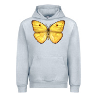 Heather Grey Cloudless Sulphur Butterfly Urban Hoodie - LillyAllenDesigns