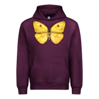 Mauve Wine Cloudless Sulphur Butterfly Urban Hoodie - LillyAllenDesigns