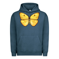 Pigment Midnight Navy Cloudless Sulphur Butterfly Urban Hoodie - LillyAllenDesigns