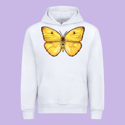 Cloudless Sulphur Butterfly Urban Hoodie Designed By Lillyallendesigns