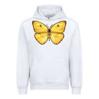 White Cloudless Sulphur Butterfly Urban Hoodie - LillyAllenDesigns