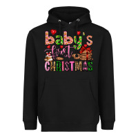 Black baby's first christmas Heavyweight Hoodie - FaDigitalArtStudio
