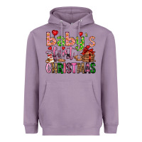 Lavender baby's first christmas Heavyweight Hoodie - FaDigitalArtStudio