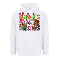 White baby's first christmas Heavyweight Hoodie - FaDigitalArtStudio