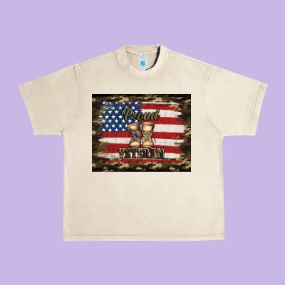 Proud Veteran Veterans Day Urban Heavy Tee Designed By Jasminsmagicworld