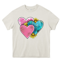 Cream hearts Heavy Core Tee - AdoDesignShop