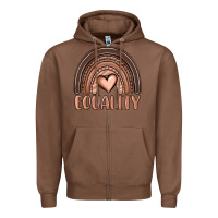 Chestnut equality melanin rainbow Zipper Hoodie - OliviaCreatesArt
