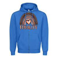True Royal equality melanin rainbow Zipper Hoodie - OliviaCreatesArt
